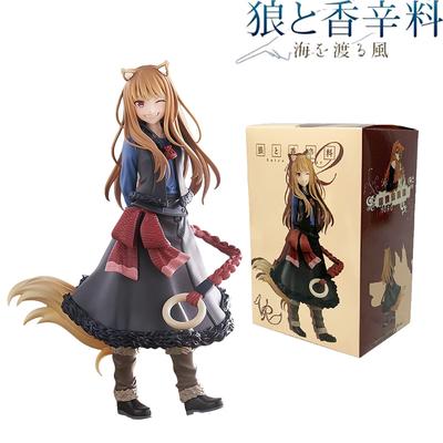 Оригинальная 17 см Spice And Wolf Horo ПВХ Аниме Фигурки Действия Модель Коллекция Украшение Аниме Мультяшная Модель Игрушка Подарок