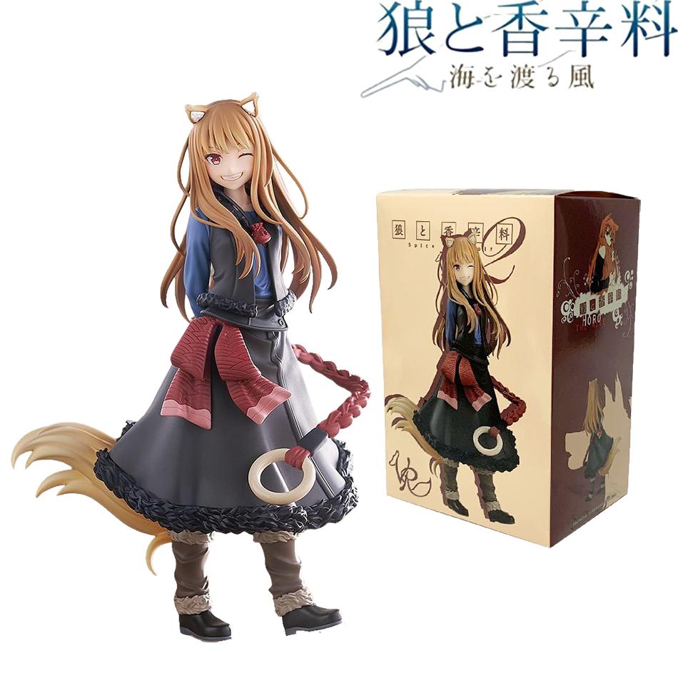 Оригинальная 17 см Spice And Wolf Horo ПВХ Аниме Фигурки Действия Модель Коллекция Украшение Аниме Мультяшная Модель Игрушка Подарок