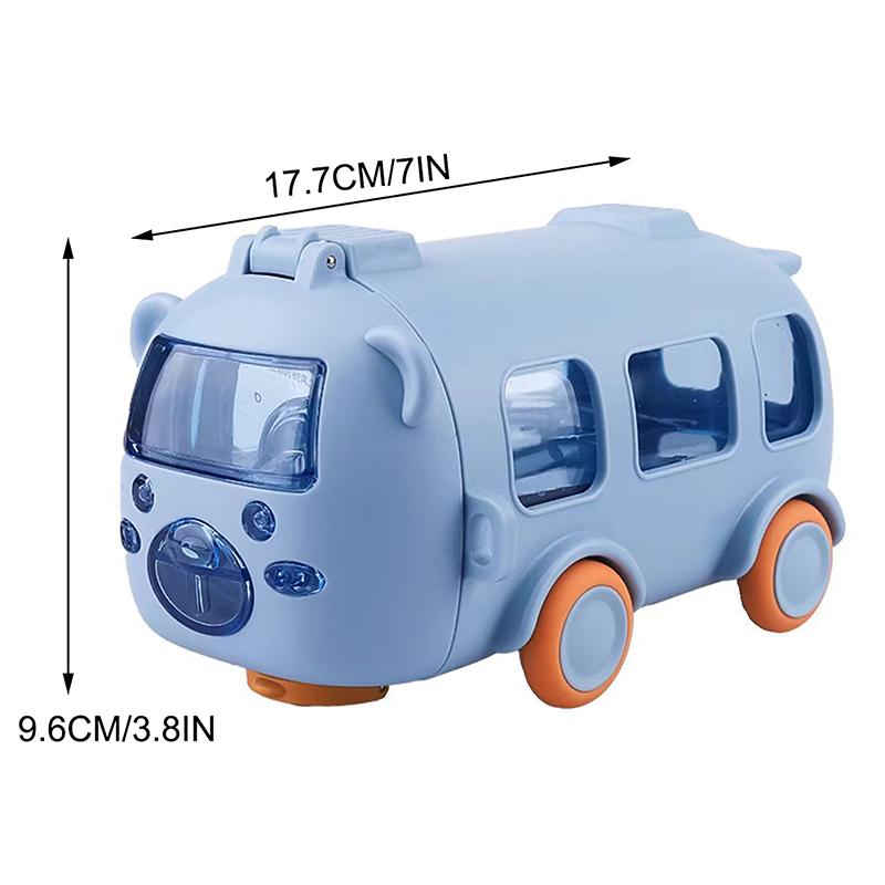 500 мл симпатичная портативная бутылка для воды с плечевым ремнем детская автомобильная соломенная кружка для воды в форме автобуса детская бутылка для воды питьевая кружка