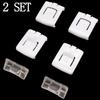 2 Set 6 Piece Car Front Seat Rail Runner Centre Slider Guide 435881203A C10 For GOLF MK1 MK2 MK3 CORRADO SCIROCCO Plastic