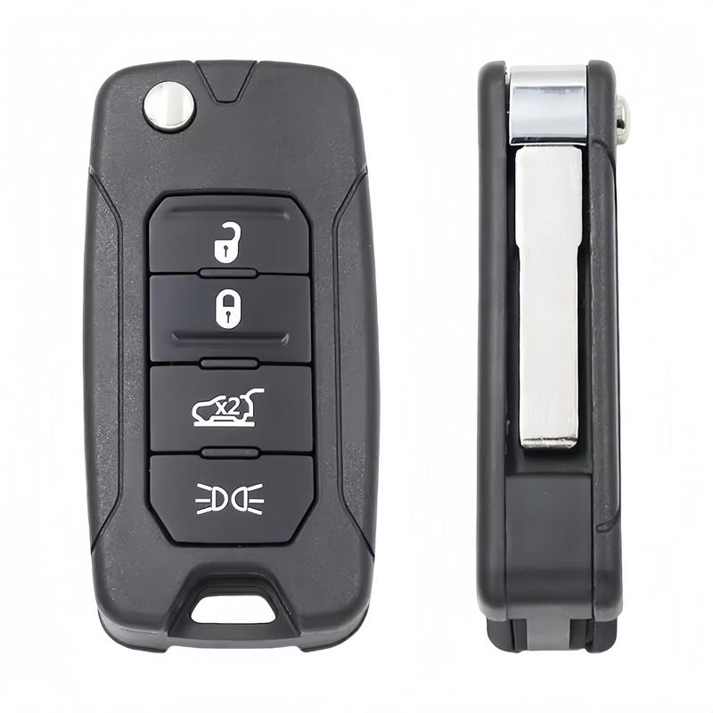 XJMYNB 2ADFTFI5AM433TX RX2RKEL9 433MHz FSK 4A / MQB48 Chip 4 Buttons Flip Smart Remote Car Key For Jeep Renegade 2016 2017 2018