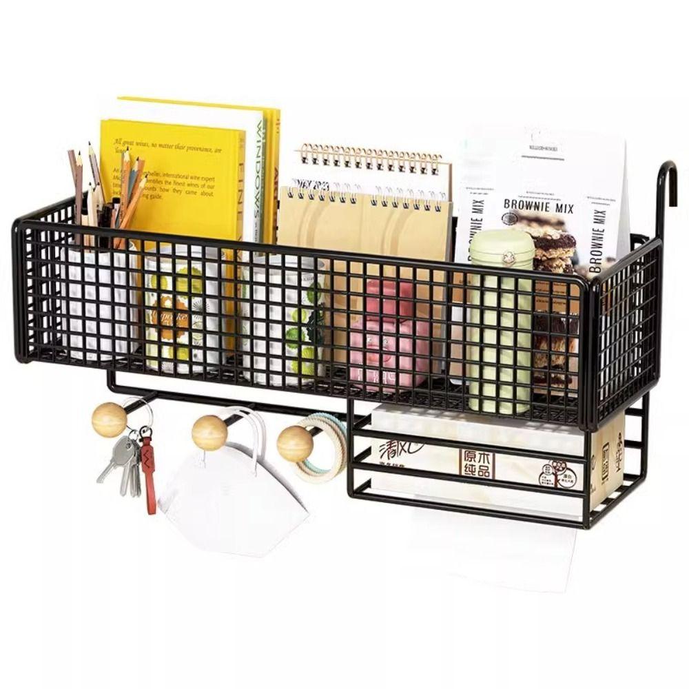 Сетка Дизайн Прикроватная Подвесная Стойка Для Хранения Большая Вместимость Полка Для Хранения В Ванной Школе