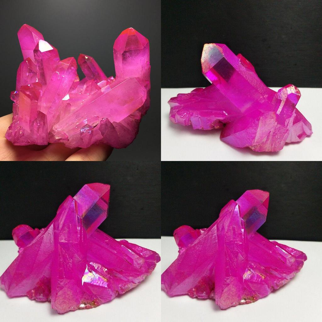 Изысканный Титановый Натуральный Друзовый Кварцевый Кластер Кристалл Красный Геода Драгоценный Камень Образец Декор Для Элегантных Домашних Акцентов