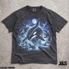 Orca Vintage 90s Graphic Style Comfort Colors Tshirt, Retro Killer Whale Moon Graphic Tee, Y2K Orca Ocean Grunge Shirt, Gothic Marine Animal