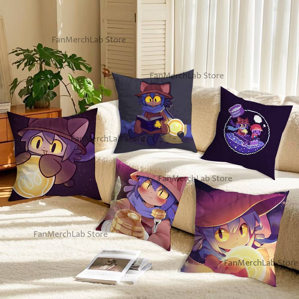 Anime NNiko OOneshotS Printed Pillow Cover Cushion Case Simple Sofa Pillow Case No Pillow Core