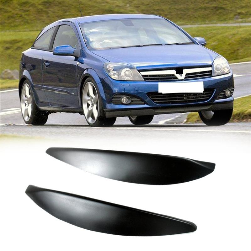 Накладки на передние фары для Opel Vauxhall Astra H MK5 2004 - 2009 2007 2008-A61E