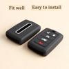 TANDRIVE 5-Button Key Fob Cover For Jeep 2025 Grand Cherokee Wagoneer, Silicone, 2-Pack, Black