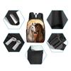 Horse Printing Single Layer Backpack for Boy and Girls Best Gifts 2D Flat Cartoon School Bags for Children