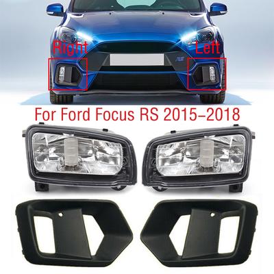 Для Ford Focus RS 2015 2016 2017 2018 автомобильный передний бампер противотуманная фара рамка накладка крышка капот противотуманная фара