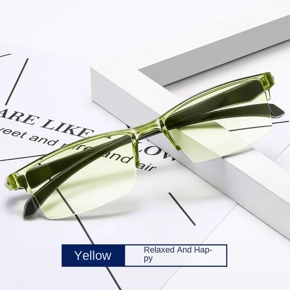 Smart Automatic Zoom Reading Glasses Rimless Computer Goggles New Blue Light Glasses Unisex