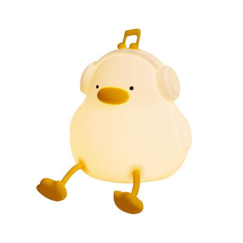 Силиконовый ночник в виде кролика - креативный прикроватный и сенсорный светильник для детей, идеальный подарок или декоративное украшение