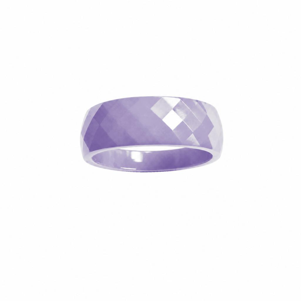 Adi Jewelry 8 мм Гранильные Керамические Кольца Высокий Блеск Геометрические Минималистичные Унисекс Украшения