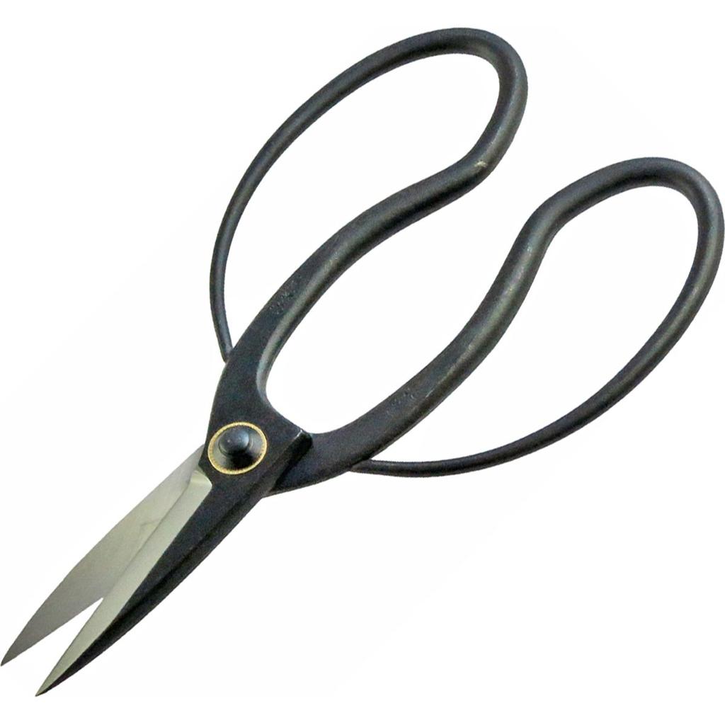 Konyo Hanasui Long Blade Okubo Scissors made with Yasugi Aogami 200mm, steel.