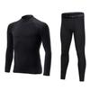 [Yuh Original] Undershirt Spats Top and Bottom Set 170 Sweat Absorbent Quick Drying Compression Inner Black Leggings Junior SLSP-170BK