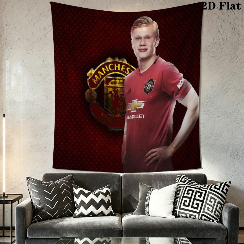 Erling Haaland Dream Wall Hanging Printed Fabric Blanket Decorative Tapestries for Bedroom Living Room Home Decor