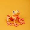 Симуляция 3D-печать Древесная лягушка Сочлененная подвижная лягушка Кухня Домашнее украшение Игрушка Магнитное притяжение для холодильника