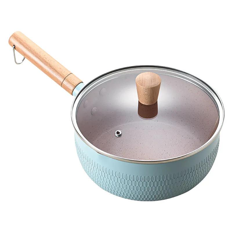 Japanese-style Snow Pan, Small Milk Pot Non-stick Pot Noodles Instant Noodle Pot Small Boiling Pot Small Soup Pot Household Gas Stove
