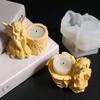 High Temperature Resistant Silicone Mould for Succulent Planter Angel Figure Flower Pots Mold Office Desk Ornament Mold