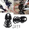 Cycling 1 Pair MTB Bike Folding Black Metal Footrests Bike Pedals Rear Seat Bicycle Foot Pegs