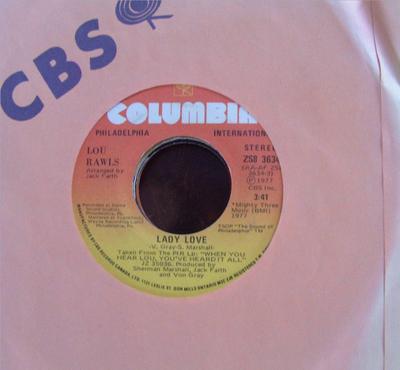 7-дюймовая пластинка LOU RAWLS - Lady Love ZS83634 Columbia 1978 Канада Soul/Funk Б/у