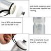 710ML Outdoor Dual Layer Thermal Keeping PE Sport Bottle Hot Cold Water (Silver)