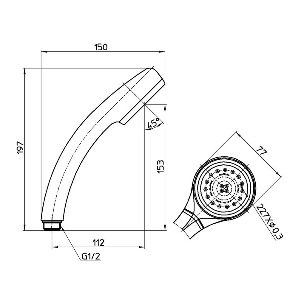 SANEI Company Sanei Faucet Shower Head Rainy Basic Water Saving Rate Ultra Fine Water Flow Increased Momentum Stainless Steel Shower Board White Made