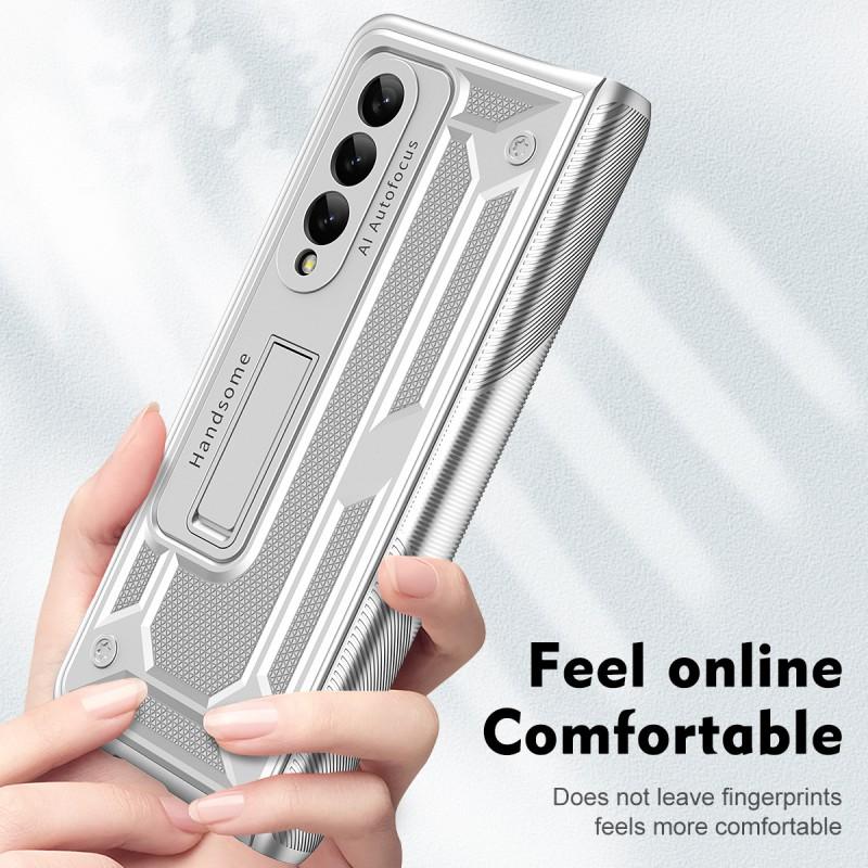 Galaxy Z Fold4 Case Slim PC Cover With Built-in Kickstand Shockproof Full Protection Fold3