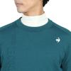Le Coq Sportif Golf LG4FST01M Crew Neck Long Simple Hand Golf Green Men's Sweater, Sleeve, Design, Washable, Sporty, Sweater, (GR00)