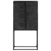 Sideboard Black 60 x 30 x 120 cm Solid Acacia and Mango Wood