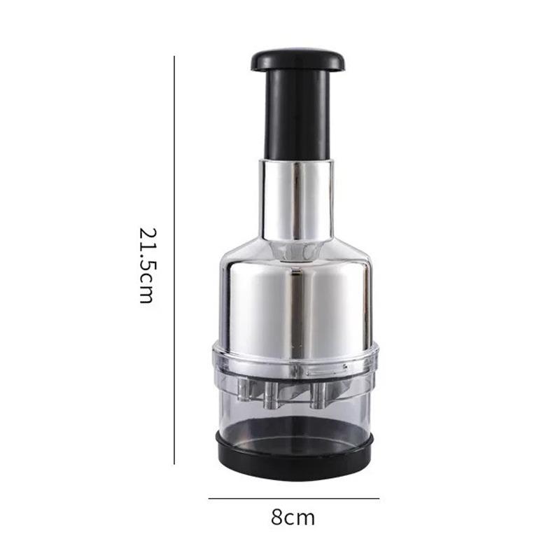 304 Stainless Steel Manual Press Type Garlic Mincer Kitchen Supplies Multifunctional Garlic Onion Vegetable Chopping Machine