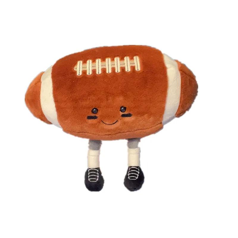 Мягкие плюшевые куклы-регби, игрушки, милая праздничная серия, плюшевый спортивный мяч, игрушка-подушка, украшение для спальни, подарок на день рождения