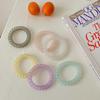 Frosted Jelly Ponytail Hair Band – Korean Style Solid Color Hair Accessories