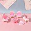 4/7/10/11Pcs Miniature Dollhouse Furniture Accessoies Kid Toys Kitchen Bedroom Living Room Bathroom Cooking Things For Doll Game
