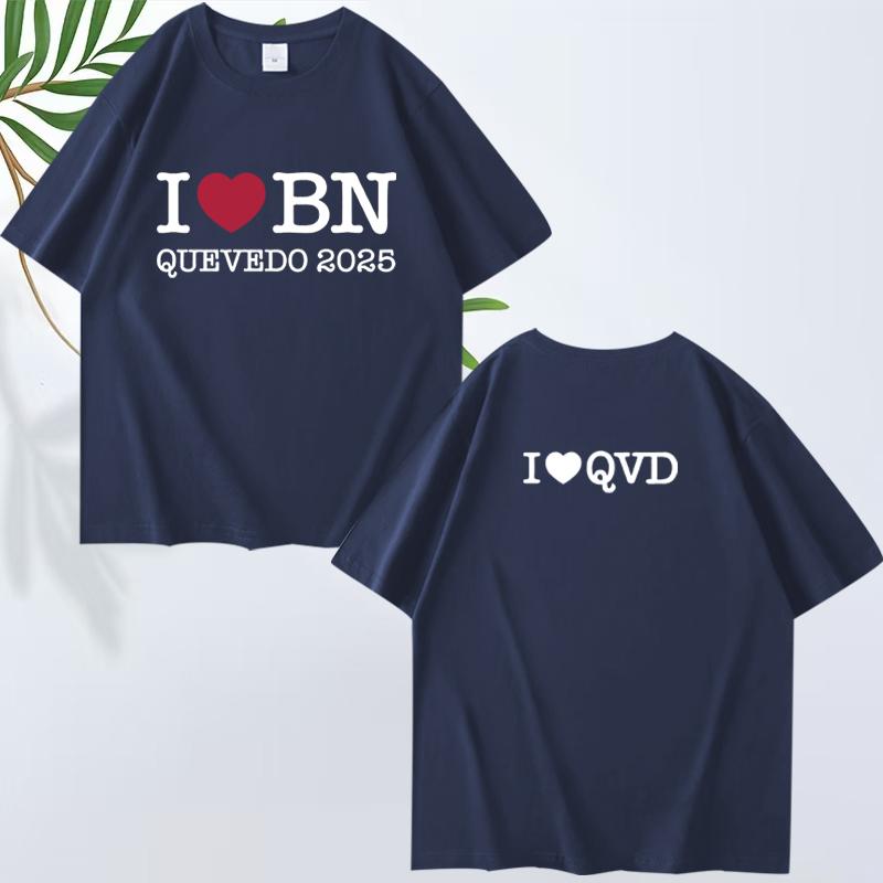 Любовь Bn Quevedo модная футболка мужская женская мода свободная смешная Оверсайз 100% Хлопок короткий рукав Летний принт УнисексТопы
