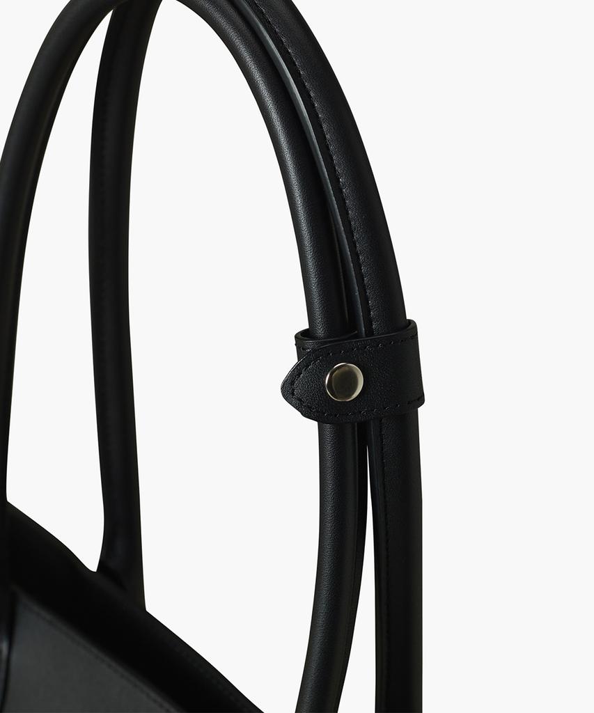 Flor Mag Leather Tote Bag Black