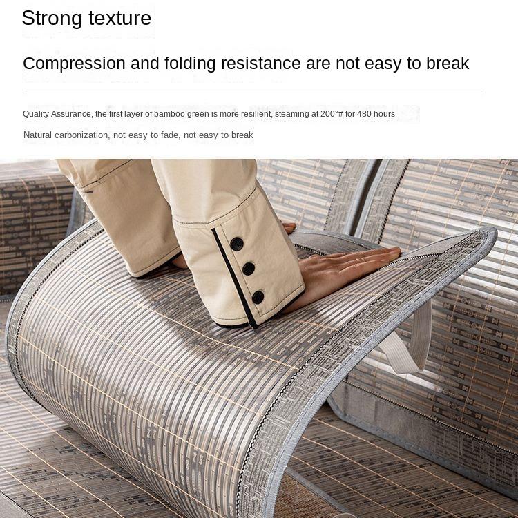 Летний бамбуковый коврик, диванная подушка, коврик, летний противоскользящий чехол для дивана, простой чехол для подушки сиденья в гостиной, утолщенное тканевое полотенце