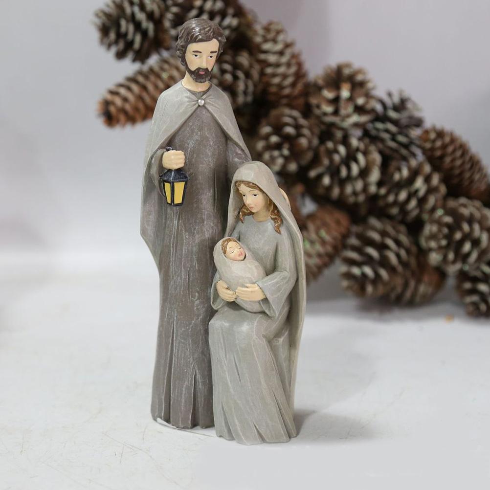 Christmas Nativity Figures Ornaments Resin Craft Traditional Nativity Scene Figures Resin Figures