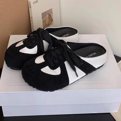 Модные балетки Женские тапочки Весенние мюли с ремешком-слингом Обувь на платформе Удобная обувь Повседневные женские сандалии Тренд 2025 Бренд Женская обувь