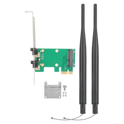 Мини PCIE-PCIE адаптер карта беспроводной Wi-Fi настольный компьютер сетевой преобразователь(Антенна 6 дБ )
