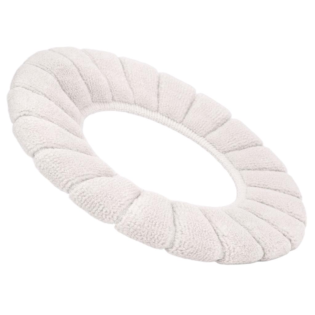 Toilet Seat Cover Thickened Washable Soft Material Keep Warm Skin Friendly Durable Exquisite Color Toilet Seat CushionBeige