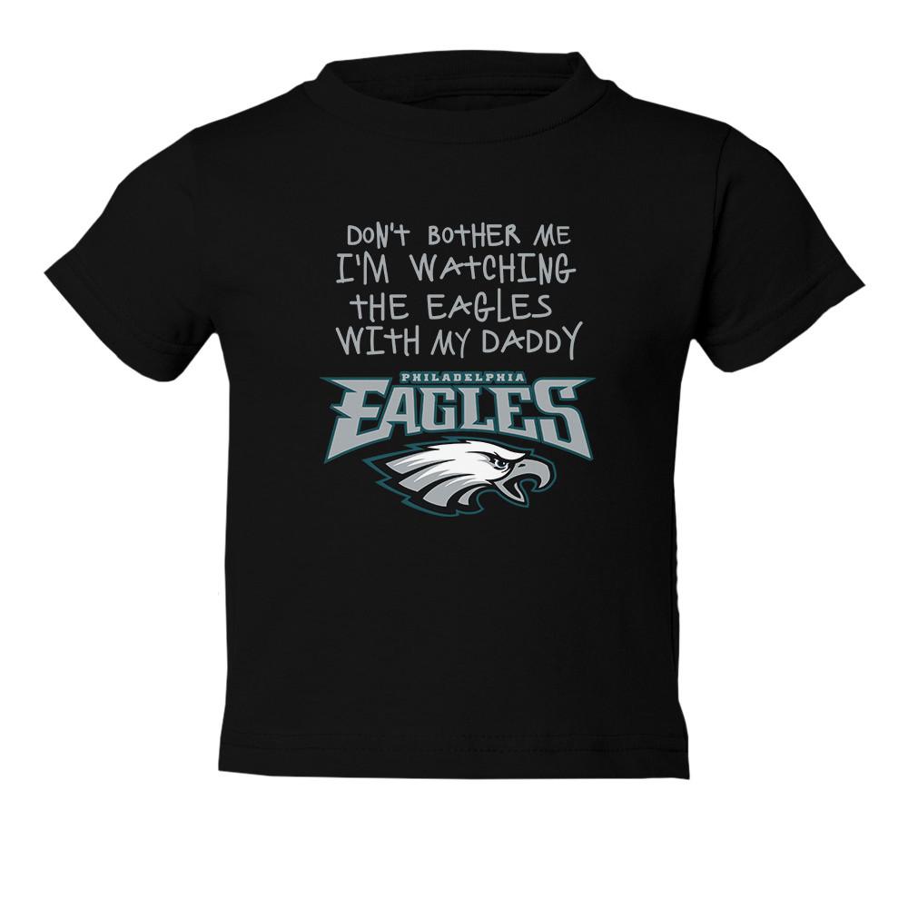 Смотреть с папой мне не мешает Футболка для малыша Philadelphia Eagles