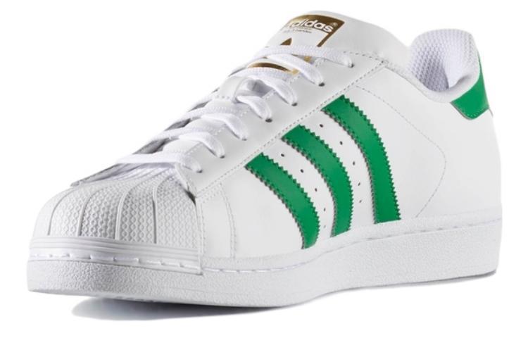 Men's Sneakers adidas Superstar Foundation White/Green-Gold Metallic