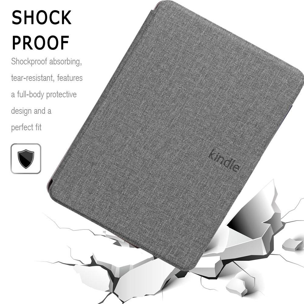 Fashion Fabric Texture Auto Wake/Sleep Smart Case PU Leather Protective Shell Magnetic Cover