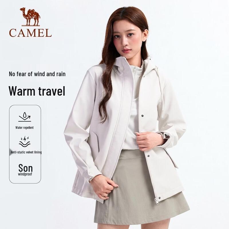 Camel Женская мягкаяshell куртка для улицы с флисовой подкладкой
