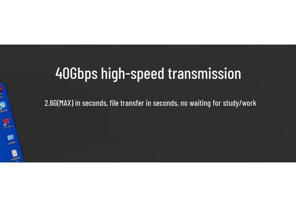 USB4 Type-C двойной изогнутый кабель Thunderbolt 4/3, быстрая зарядка 240 Вт и передача данных 40 Гбит/с