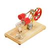 Mini Hot Air Stirling Engine Motor Model Colorful LED Electricity Power Generator Educational Science Kit for Kids