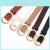 Versatile Korean Style Pu Buckle Belts For Autumn Pairing With Coats And Jeans