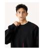 Men's High-End Round Neck Knit Sweater - Black & Red, Warm Autumn/Winter Inner Wear, In Stock with Tags