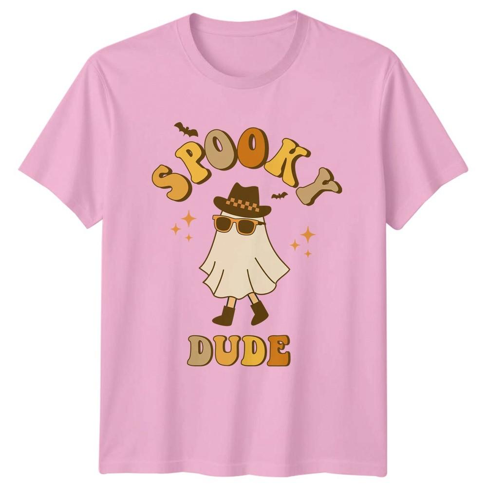 Spooky Dude Unisexs TShirt Western Retro Halloween Gift For Him