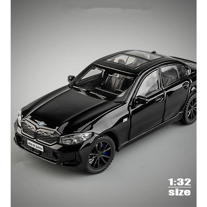 1/32 BMW 320i Coupe Alloy Car Model Diecasts Metal Vehicles Car Model Simulation Sound and Light Collection Childrens Toys Gifts